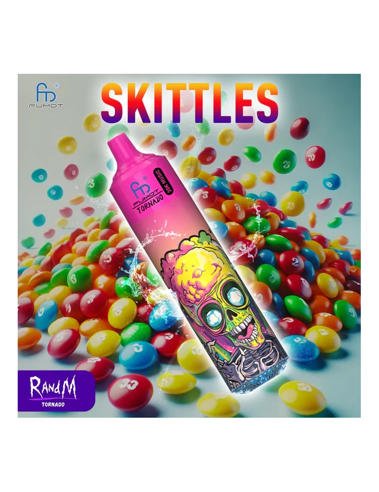 Tornado Music Skittles 30000 Puffs 20mg RandM Disposable Vape