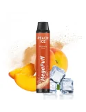 EXPIRED BY 27.06.24. 3000 Puffs Peach Ice ZERO NICOTINE 0mg - MegaPuff