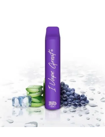 IVG Bar + Aloe Grape Ice 600puff 20mg E-cigarett För Engångsbruk