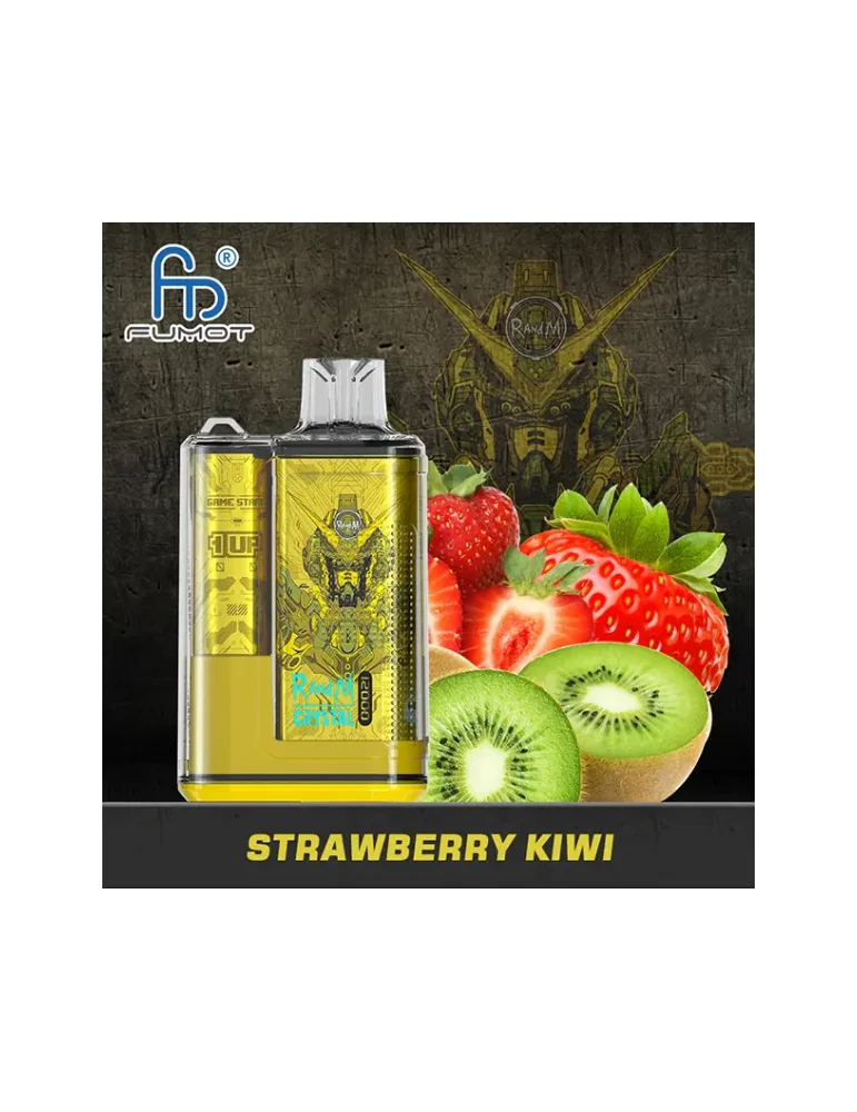 Crystal Strawberry Kiwi 12000puffs 20mg Fumot Disposable Vape