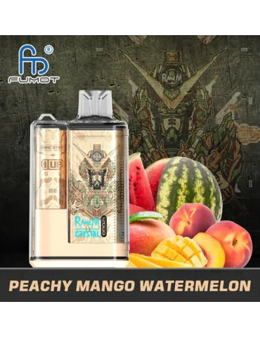 Crystal Peach Mango Watermelon 12000 puffs 20mg Fumot Disposable Vape