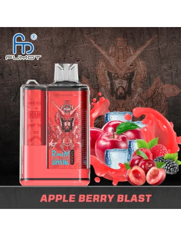 Crystal Apple Berry Blast 12000 puffs 20mg RandM Disposable Vape