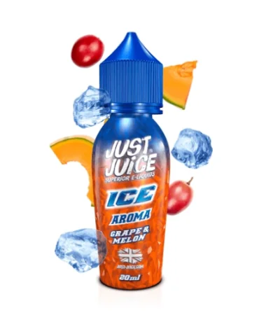 Prefilled Just Juice Ice Grape and Melon 20mg 60ml Nic Salt E-liquids
