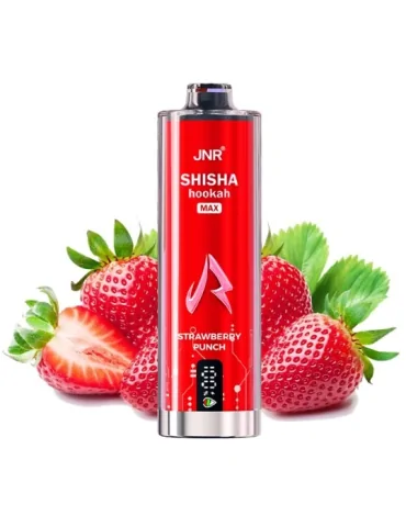 22000 Puff Shisha Hookah Max Strawberry Punch 20mg- JNR Disposable Vape