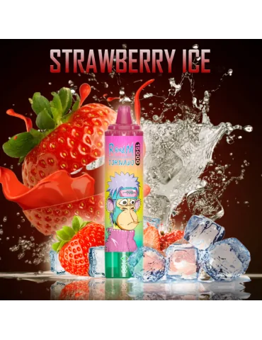 Tornado 15000 puffs Strawberry Ice 20mg - RandM Disposable Vape