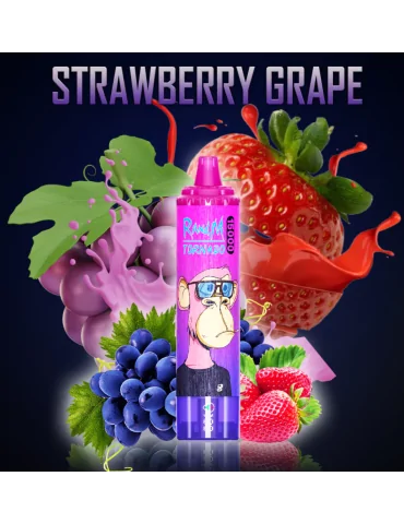 Tornado 15000 puffs Strawberry Grape 20mg - RandM Disposable Vape