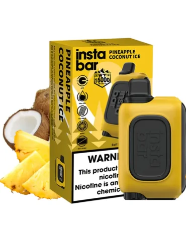 Insta Bar 20mg Pineapple Coconut Ice 15000 puffs Disposable Vape