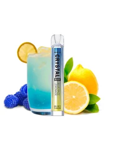 Crystal Bar Blue Razz Lemonade Disposable Vape Mesh 20mg 600 puffs