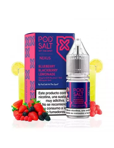 Pod Salt Nexus Blueberry Blackberry Lemonade 10ml 20mg E liquid