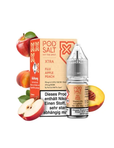 Pod Salt Nexus Fuji Apple Peach 10ml 20mg E liquid