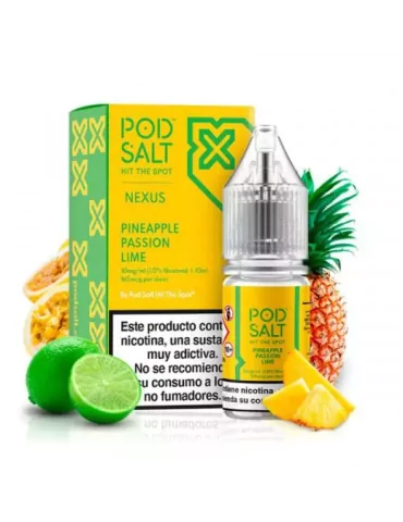 Pod Salt Nexus Pineapple Passion Lime 10ml 10mg E liquid