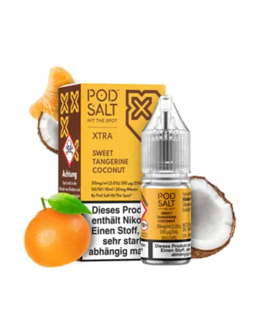 Pod Salt Nexus Sweet Tangerine Coconut 10ml 20mg E liquid