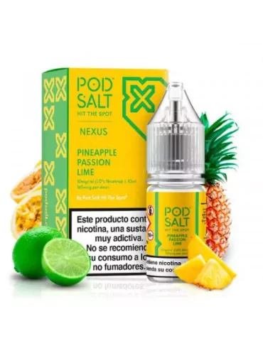 Pod Salt Nexus Pineapple Passion Lime 10ml 20mg E liquid