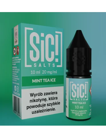 Sic! Nic Salt Mint Tea Ice 20mg 10ml E liquid