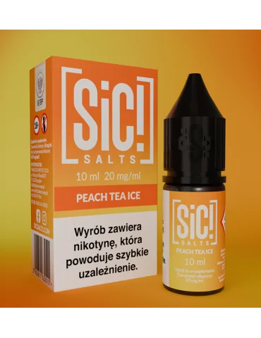 Sic! Nic Salt Peach Tea Ice 20mg 10ml E liquid