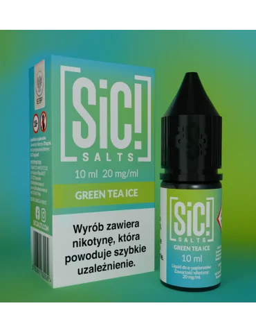 Sic! Nic Salt Green Tea Ice 20mg 10ml E liquid