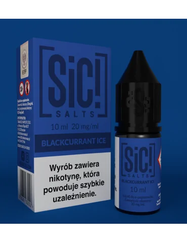 Sic! Nic Salt Blackcurrant Ice 20mg 10ml E liquid