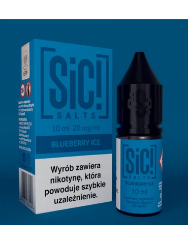 Sic! Nic Salt Blueberry Ice 20mg 10ml E liquid