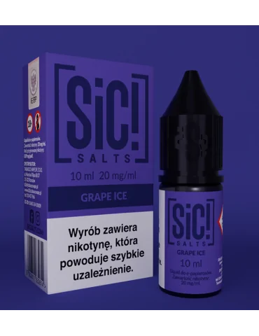 Sic! Nic Salt Grape Ice 20mg 10ml E liquid