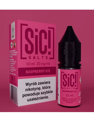 Sic! Nic Salt Raspberry Ice 20mg 10ml E liquid