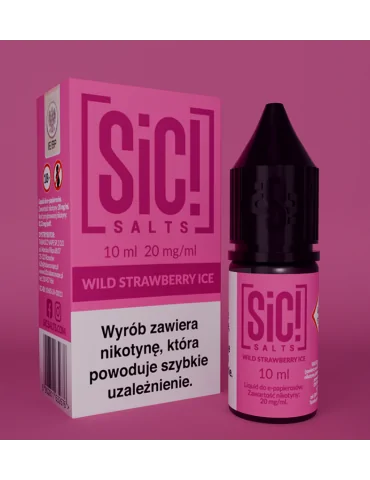 Sic! Nic Salt Wild Strawberry Ice 20mg 10ml E liquid