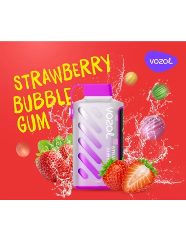 Vozol Gear Power Strawberry Bubblegum Disposable vape 20000 puffs 20mg