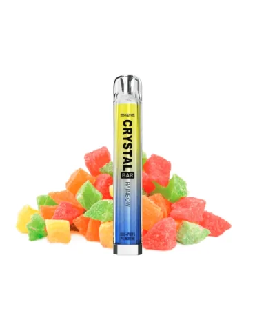 Crystal Bar Rainbow Disposable Vape Mesh 20mg 600puffs