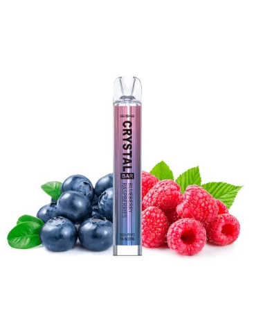 Crystal Bar Blueberry Raspberry Disposable Vape Mesh 20mg 600puffs