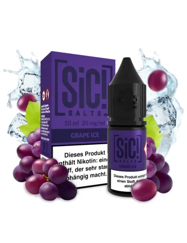 Sic! Nic Salt Grape Ice 20mg 10ml E liquid