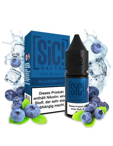 Sic! Nic Salt Blueberry Ice 20mg 10ml E liquid