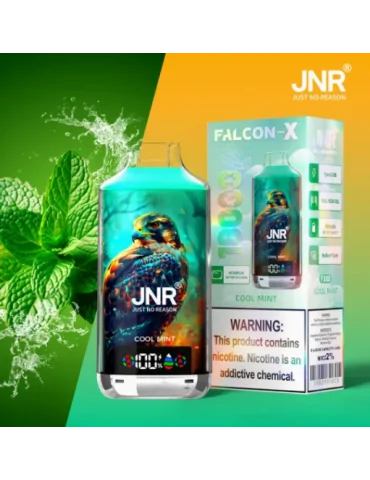 18000 Puff Falcon-X Cool Mint 20mg - JNR Disposable Vape