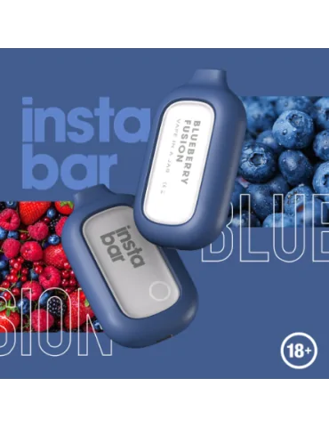 Insta Bar Blueberry Fusion 5000 puffs 20mg Disposable Vape Expired on 12.08.2024