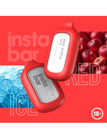 Insta Bar Red Apple Ice 5000 puffs 20mg Disposable Vape Expired on 12.08.2024