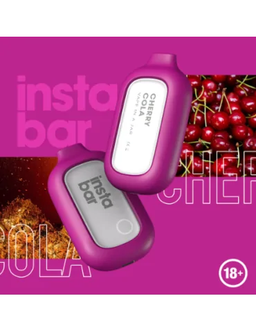 Insta Bar Cherry Cola 5000 puffs 20mg Disposable Vape Expired on 12.08.2024