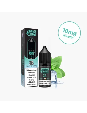 Pod Fuel Sub Zero 10ml 10mg Nic Salt E liquid