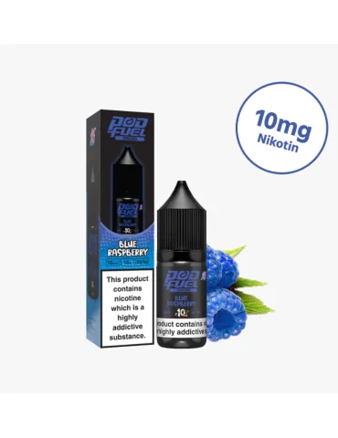 Pod Fuel Blue Raspberry 10ml 10mg Nic Salt E liquid