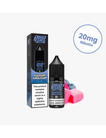 Pod Fuel Blueberry Bubblegum 10ml 20mg Nic Salt E liquid