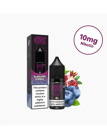 Pod Fuel Blueberry Pommz 10ml 10mg Nic Salt E liquid