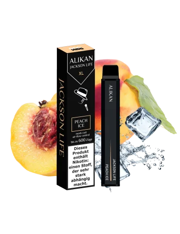 HIGS Alikan Peach Ice 20mg 600 puffs Disposable Vape