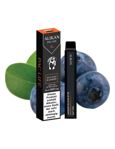 HIGS Alikan Blue Razz Blueberry 20mg 600 puffs Disposable Vape