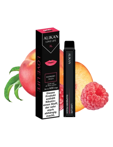 HIGS Alikan Raspberry Peach 20mg 600 puffs Disposable Vape