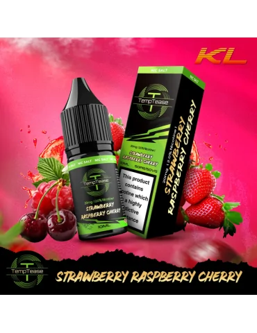 TempTease Nic Salt Strawberry Raspberry Cherry 20mg 10ml E liquid