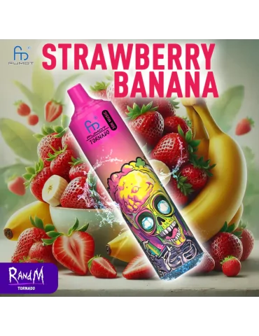 Tornado Music Strawberry Banana 30000 puffs 20mg - RandM Disposable Vape