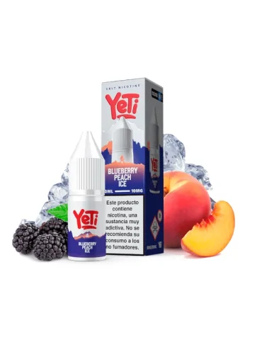 Yeti Nic Salt Blueberry Peach Ice 10mg 10ml E liquid