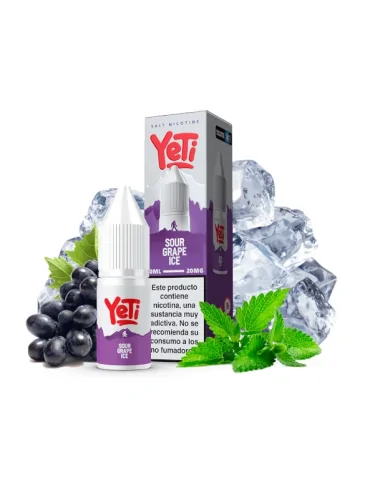 Yeti Nic Salt Sour Grape Ice 20mg 10ml E liquid