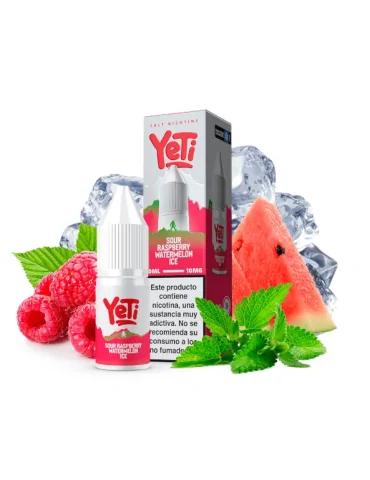 Yeti Nic Salt Sour Raspberry Watermelon Ice 10mg 10ml E liquid