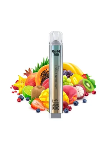 Puff Gem 700 puffs Caribbean Crush 20mg - Aroma King Disposable Vape