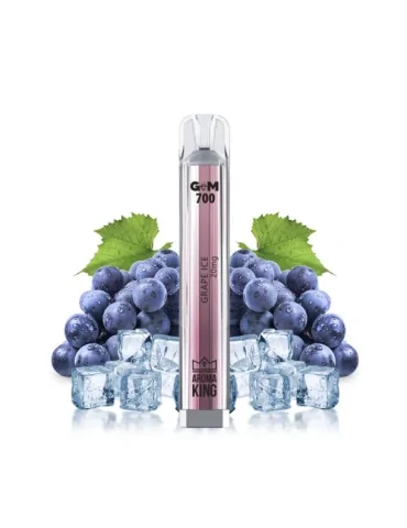 Puff Gem 700 puffs Grape Ice 20mg - Aroma King Disposable Vape