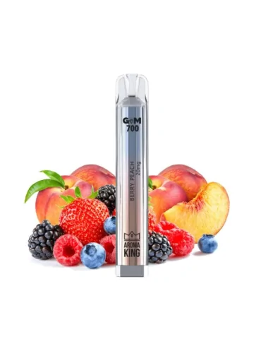 Puff Gem 700 puffs Berry Peach 20mg - Aroma King Disposable Vape