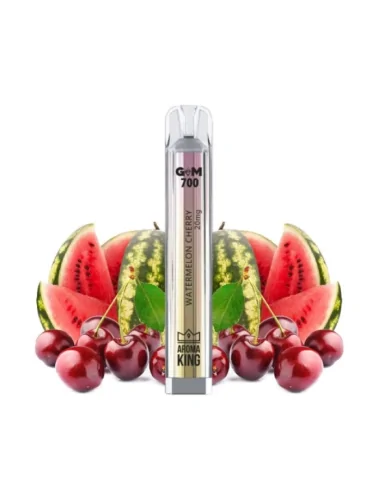 Puff Gem 700 puffs Watermelon Cherry 20mg - Aroma King Disposable Vape